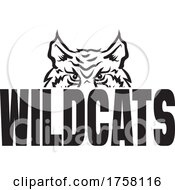 Poster, Art Print Of Cat Mascot Over Wildcats Text