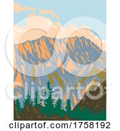 Poster, Art Print Of Gesause National Park Within The Ennstal Alps In Styria Austria Art Deco Wpa Poster Art