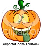 Poster, Art Print Of Cartoon Goofy Halloween Pumpkin Jackolantern
