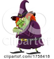 Poster, Art Print Of Cartoon Giggling Witch