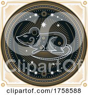 Poster, Art Print Of Chinese Horoscope Zodiac Rat