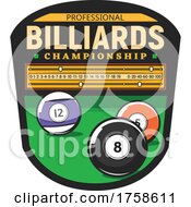 Poster, Art Print Of Billiards Competition Design
