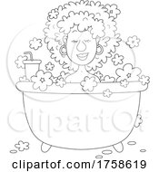 Poster, Art Print Of Woman Taking A Bath