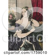 Poster, Art Print Of Portrait Of A Beautiful Young Lady