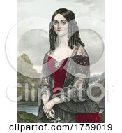 Poster, Art Print Of Portrait Of A Beautiful Young Lady