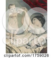 Poster, Art Print Of Happy Mother Helping Her Baby Stand