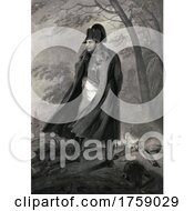 Poster, Art Print Of Napoleon By A Campfire In The Woods
