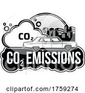 Poster, Art Print Of Car And Emissions