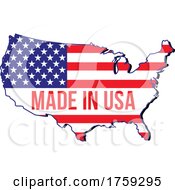Poster, Art Print Of Made In Usa Map