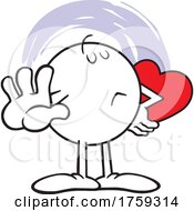 Poster, Art Print Of Secret Valentine Moodie Character Holding Out A Hand