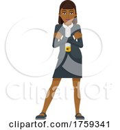 Poster, Art Print Of Business Woman Mascot Concept