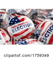 Poster, Art Print Of 2024 Presidential Election Buttons