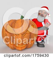 Poster, Art Print Of 3d Santa Claus Character