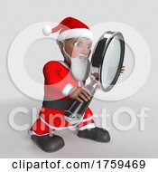 Poster, Art Print Of 3d Santa Claus Character