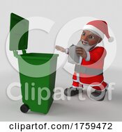 Poster, Art Print Of 3d Santa Claus Character