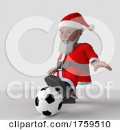 Poster, Art Print Of 3d Santa Claus Character