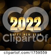 Poster, Art Print Of Gold Happy New Year Background