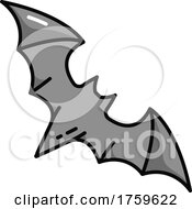 Vampire Bat Halloween Icon by Vector Tradition SM