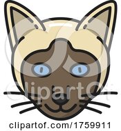 Poster, Art Print Of Siamese Cat Icon