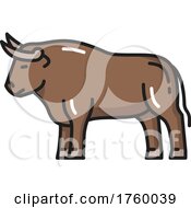 Poster, Art Print Of Bull Icon