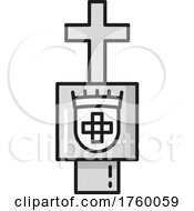 Symbol Of Order Of Christ Icon by Vector Tradition SM