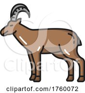Goat Icon by Vector Tradition SM