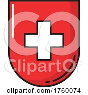 Swiss Banner Icon by Vector Tradition SM
