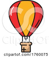 Hot Air Balloon Icon by Vector Tradition SM