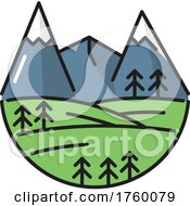Mountains Icon by Vector Tradition SM