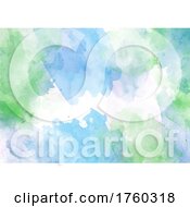 Poster, Art Print Of Abstract Background With Detailed Watercolour Texture