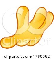Poster, Art Print Of Yellow Emoticon Hand