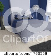 Poster, Art Print Of 3d Modern Bedroom Interior