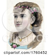 Poster, Art Print Of Portrait Of A Beautiful Woman