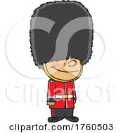 Cartoon British Guard Boy by toonaday