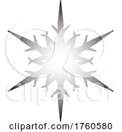 Poster, Art Print Of Silver Snowflake