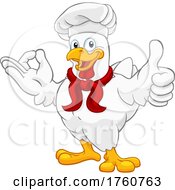 Poster, Art Print Of Chef Chicken Rooster Cockerel Perfect Cartoon