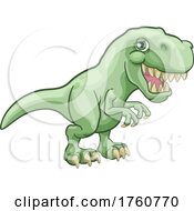 Dinosaur T Rex Animal Cartoon Illustration by AtStockIllustration