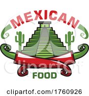 Poster, Art Print Of Mexican Pyramid And Peppers