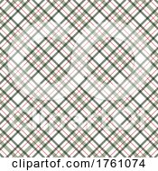 Plaid Pattern Background In Christmas Colours by KJ Pargeter