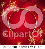 Poster, Art Print Of Red And Gold Elegant Christmas Background