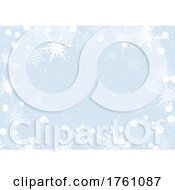 Poster, Art Print Of Christmas Snowflake Background