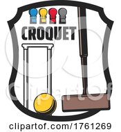 Poster, Art Print Of Croquet Design