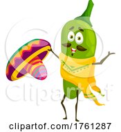 Poster, Art Print Of Mexican Jalapeno Character