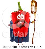 Red Bell Pepper Character by Vector Tradition SM