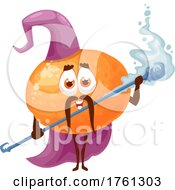 Poster, Art Print Of Orange Wizard Character