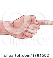 Poster, Art Print Of Hand Pointing Finger Comic Book Pop Art Cartoon