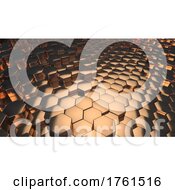 Poster, Art Print Of Luxury Hexagonal Abstract Background