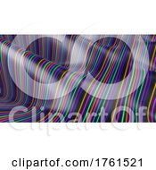 Poster, Art Print Of Abstract Panoramic Neon Background
