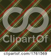 Poster, Art Print Of Christmas Style Plaid Pattern Background