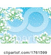 Poster, Art Print Of Snow Flocked Branches